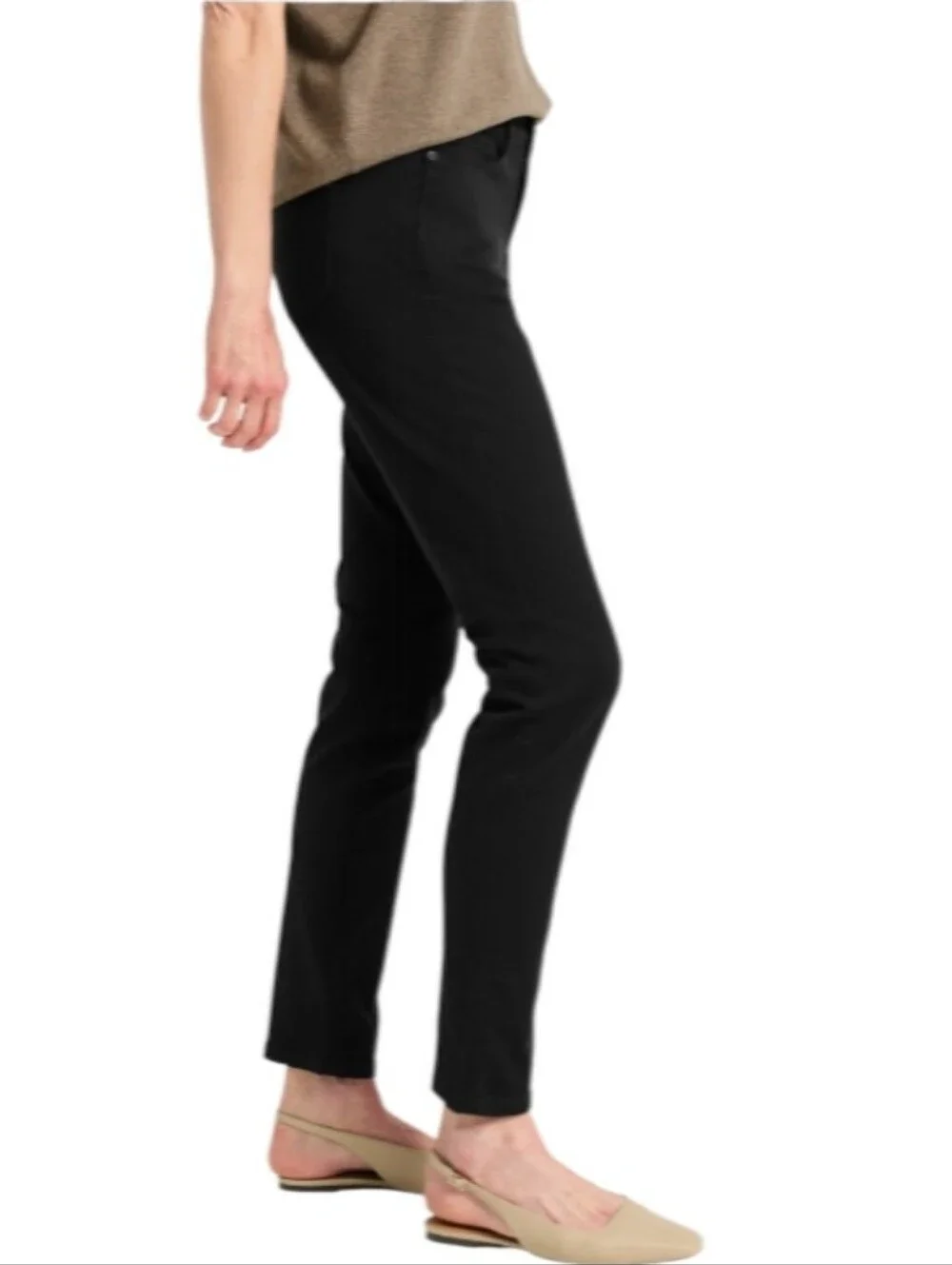 J.jill Slim Ankle Straight Black Denim High-Rise Jeans-NWT